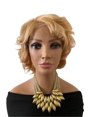 BC227 4x4 lace closure Human Hair Wig 8”
